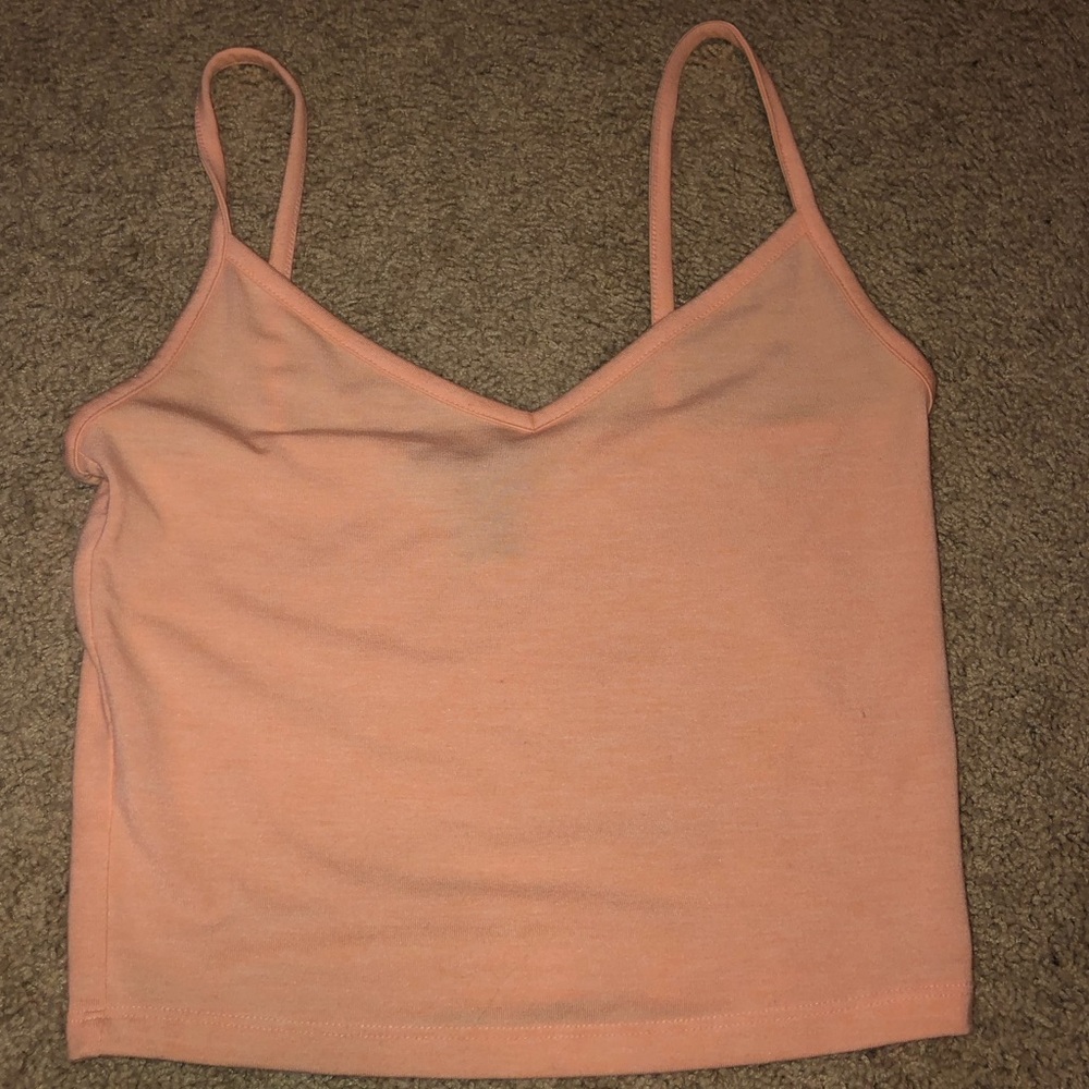 Peach Cropped Tank